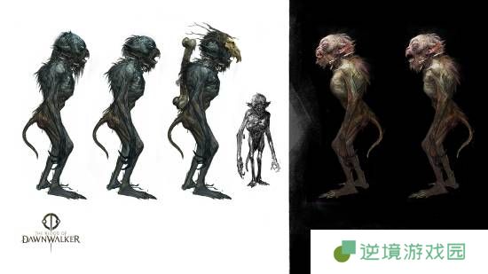 《巫师3》前制作人展示新作《黎明行者之血》怪物设定图：地底的狗头人