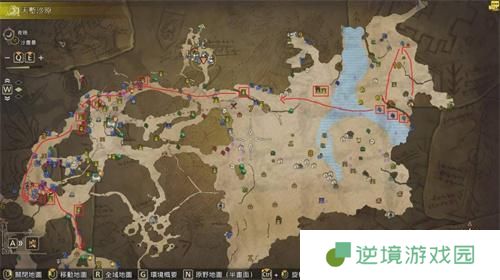 怪物猎人荒野天堑沙原快速采集路线