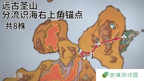 原神全部云岩裂叶采集路线图一览
