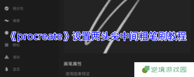 Procreate笔刷设置技巧：轻松打造两头尖中间粗艺术线条