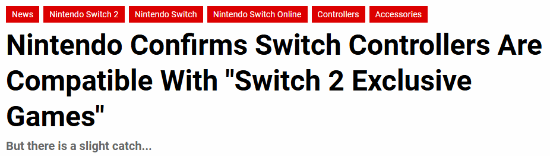 任天堂确认NS2兼容初代JoyCon手柄！独有功能有限制
